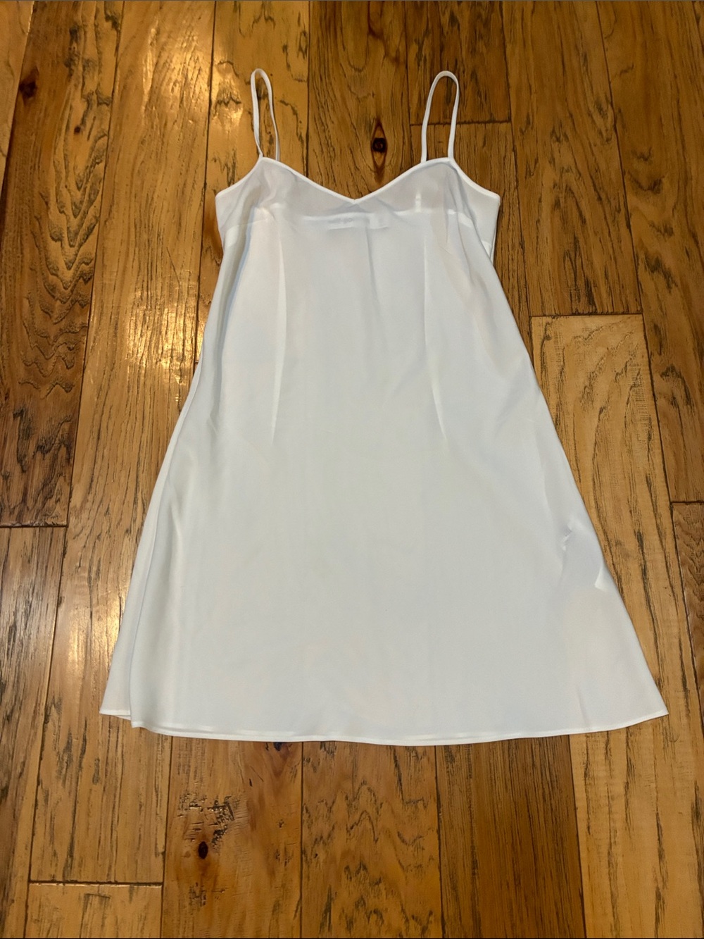 Self-Portrait White Floral Ciffon Midi Dress with Spaghetti Straps- size 2 - Picture 2 of 6